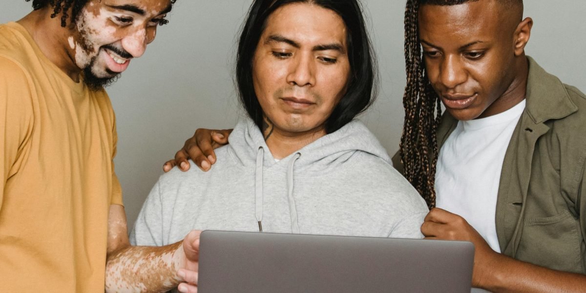 A diverse group of individuals collaborating effectively in a remote meeting, highlighting the benefits of clear audio for inclusivity.