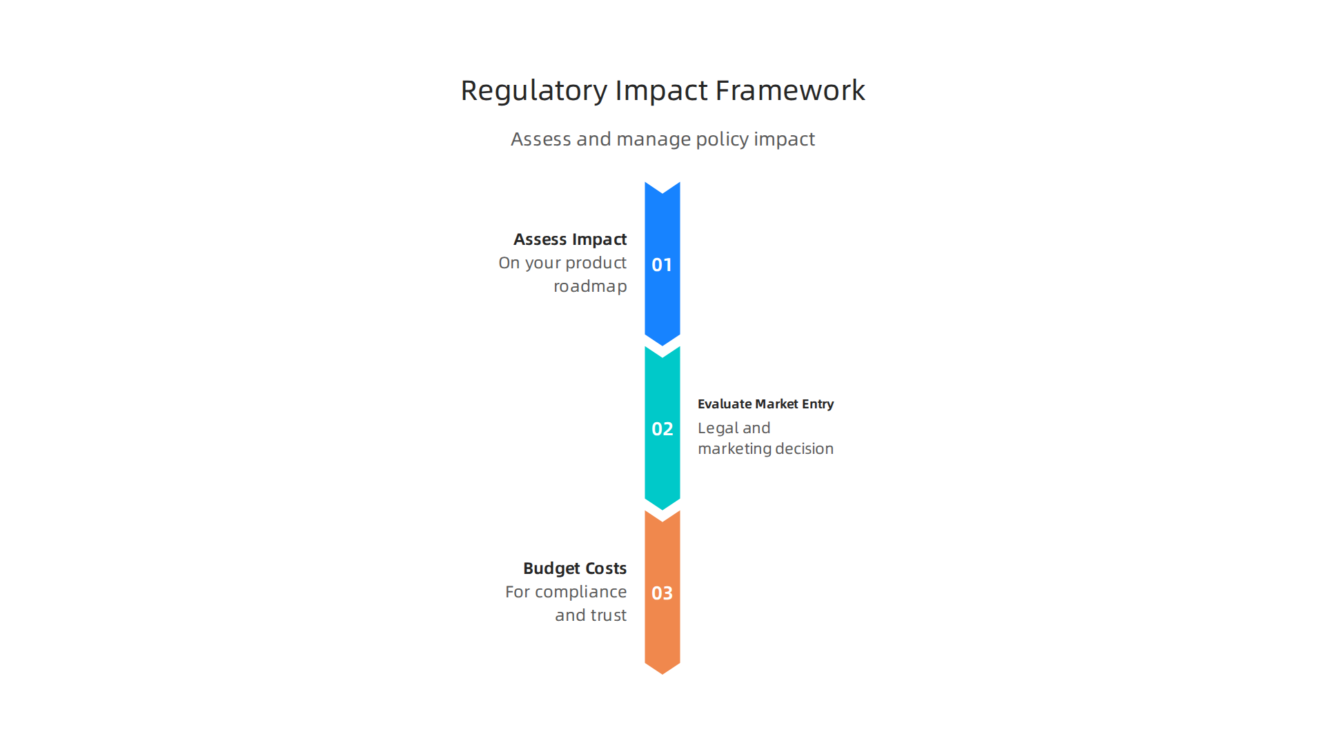 A strategic framework for businesses to assess and manage the impact of new IT policy shifts on their product, market, and budget.