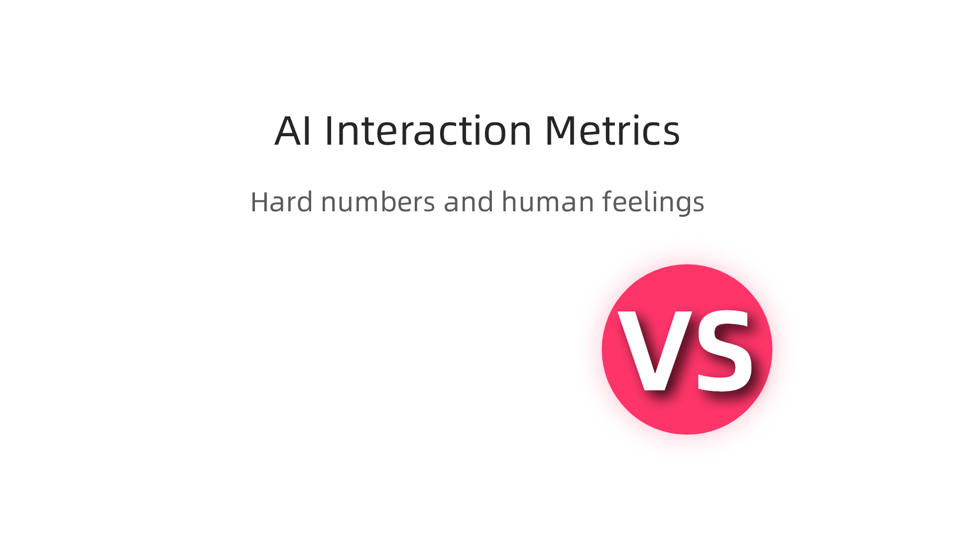 An infographic showing key quantitative and qualitative metrics for measuring the quality of human-AI interaction.