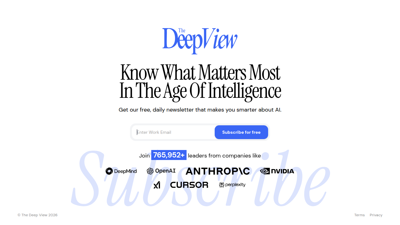 Subscribing to curated AI newsletters like The Deep View helps stay updated with daily insights.