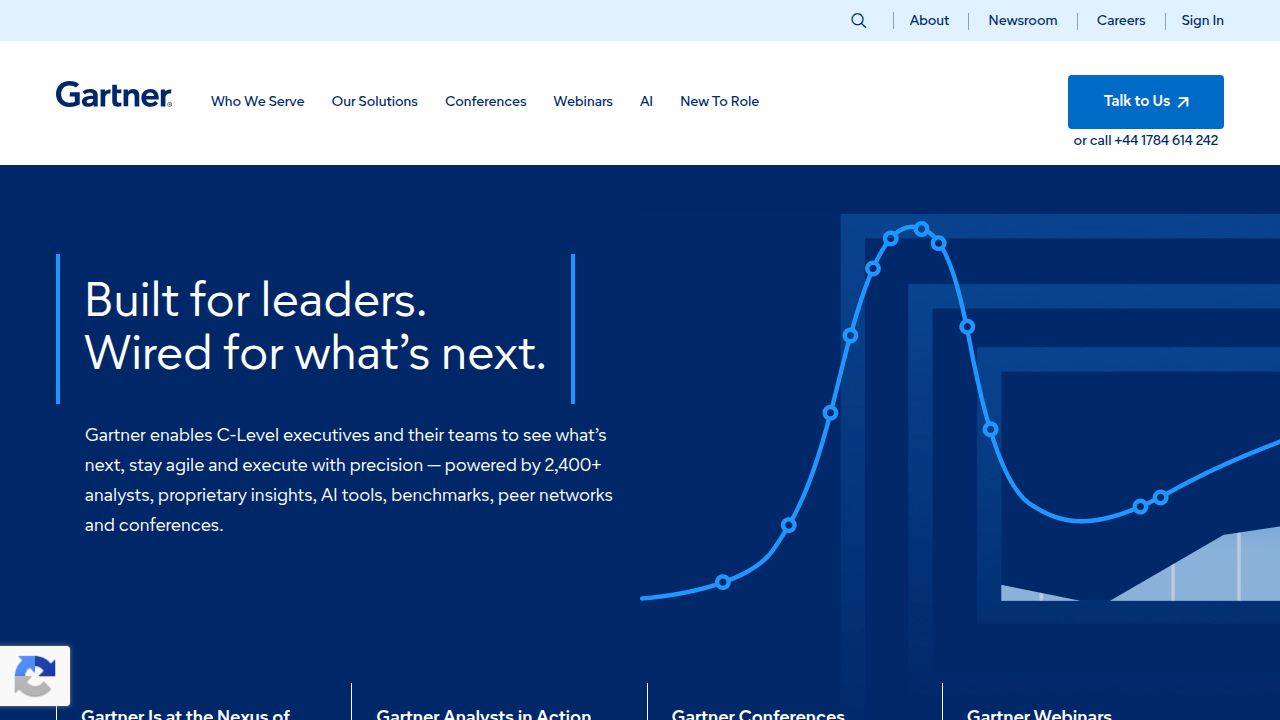 Gartner's official website, a leading source for IT research and advisory insights.