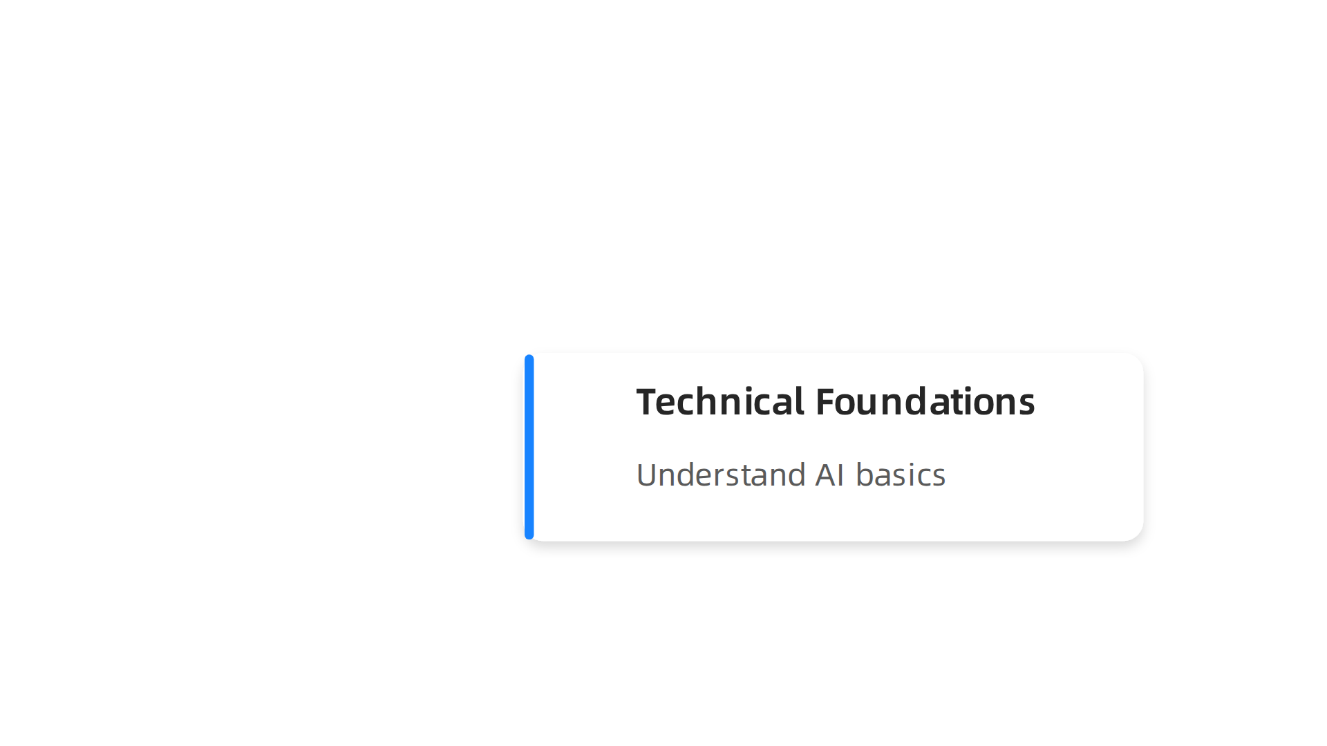 An overview of the essential learning modules within the artificial intelligence series.