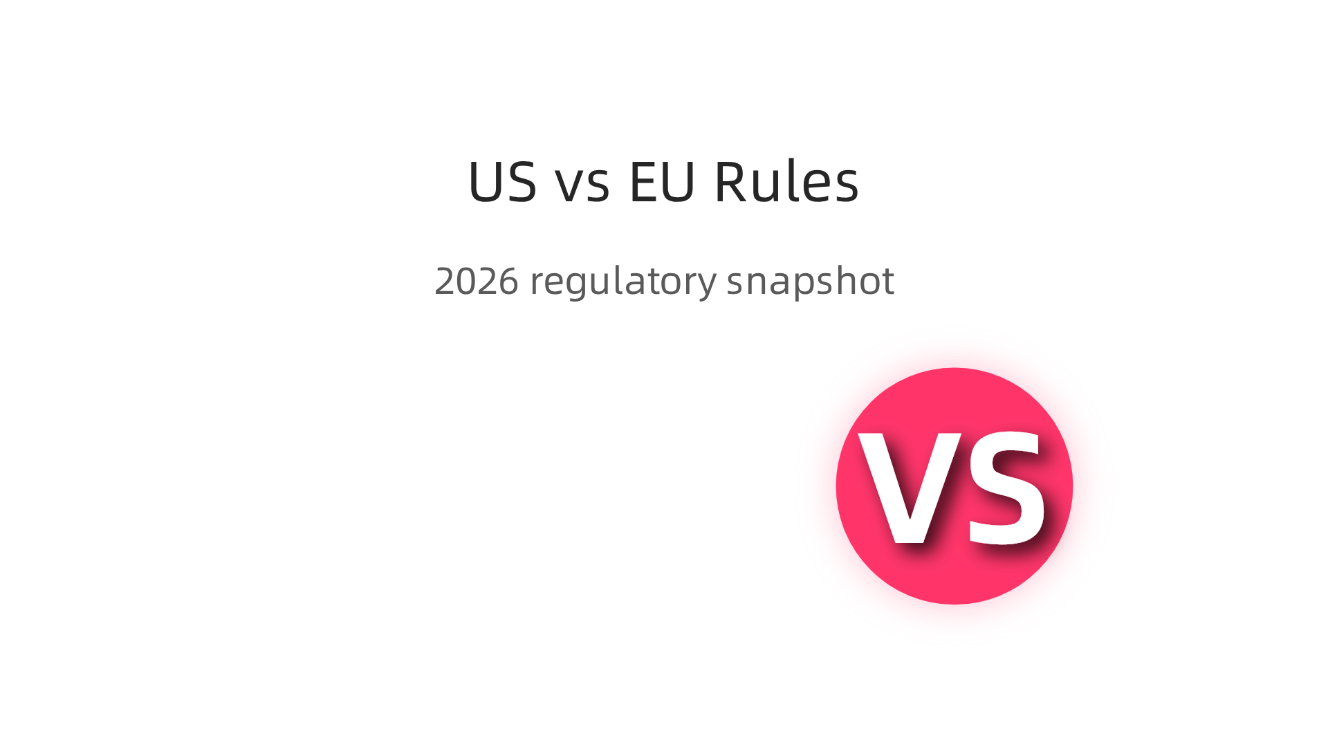 A comparison of the distinct regulatory approaches to AI in financial services between the US and the EU.
