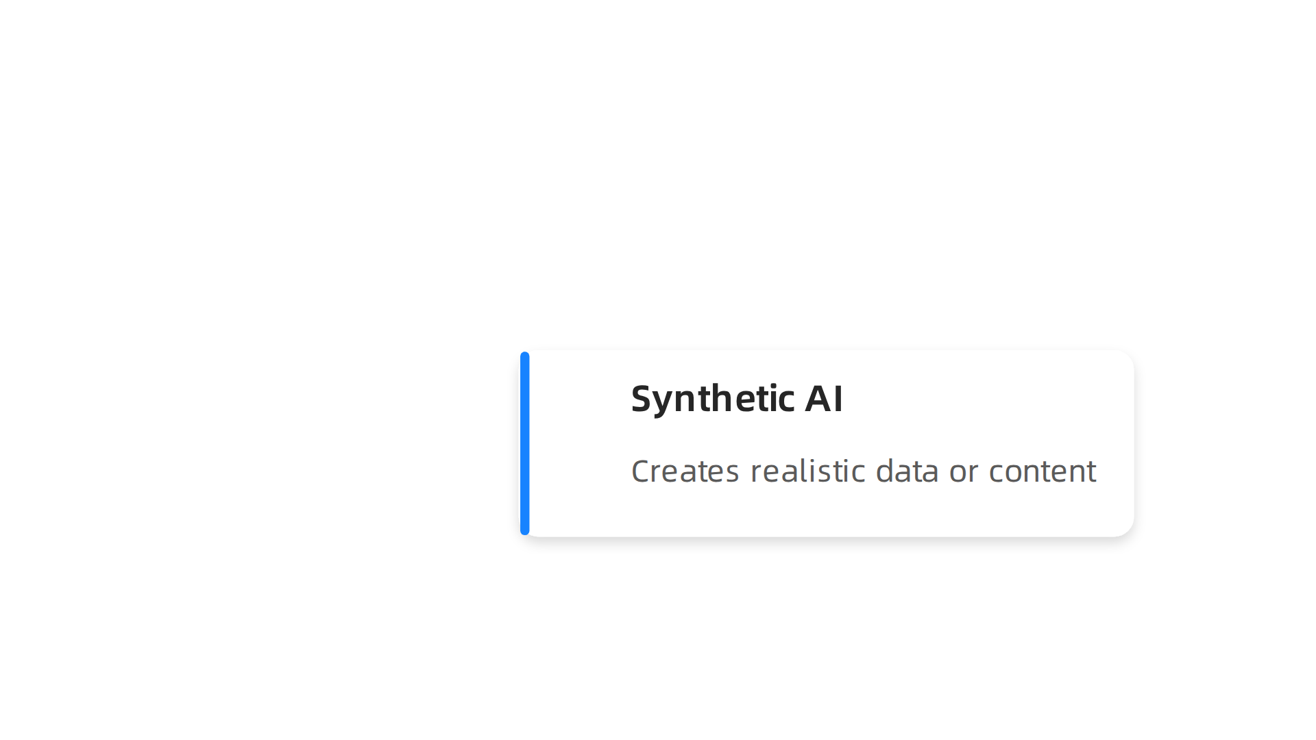 Understanding the distinct characteristics of synthetic, physical, and swarm AI.