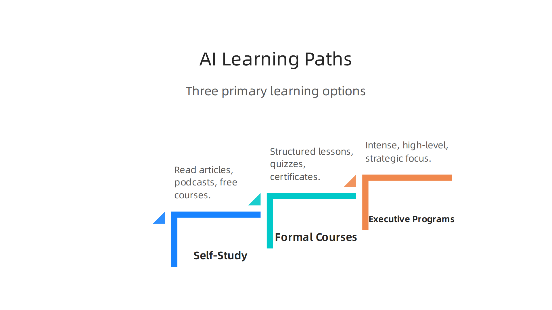 Explore various learning paths to build foundational AI literacy.
